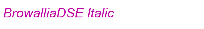 BrowalliaDSE Italic